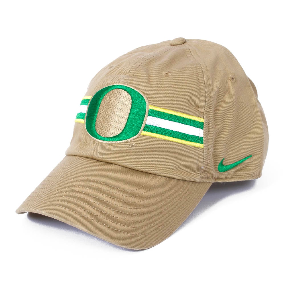 Classic Oregon O, Nike, Brown, Curved Bill, Cotton, Accessories, Unisex, Twill, Unstructured, Adjustable, Hat, 882847